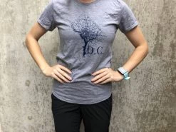 Women's =PR= DC Street Map Short Sleeve ANVL-DCSTRTMAPWMNGREY
