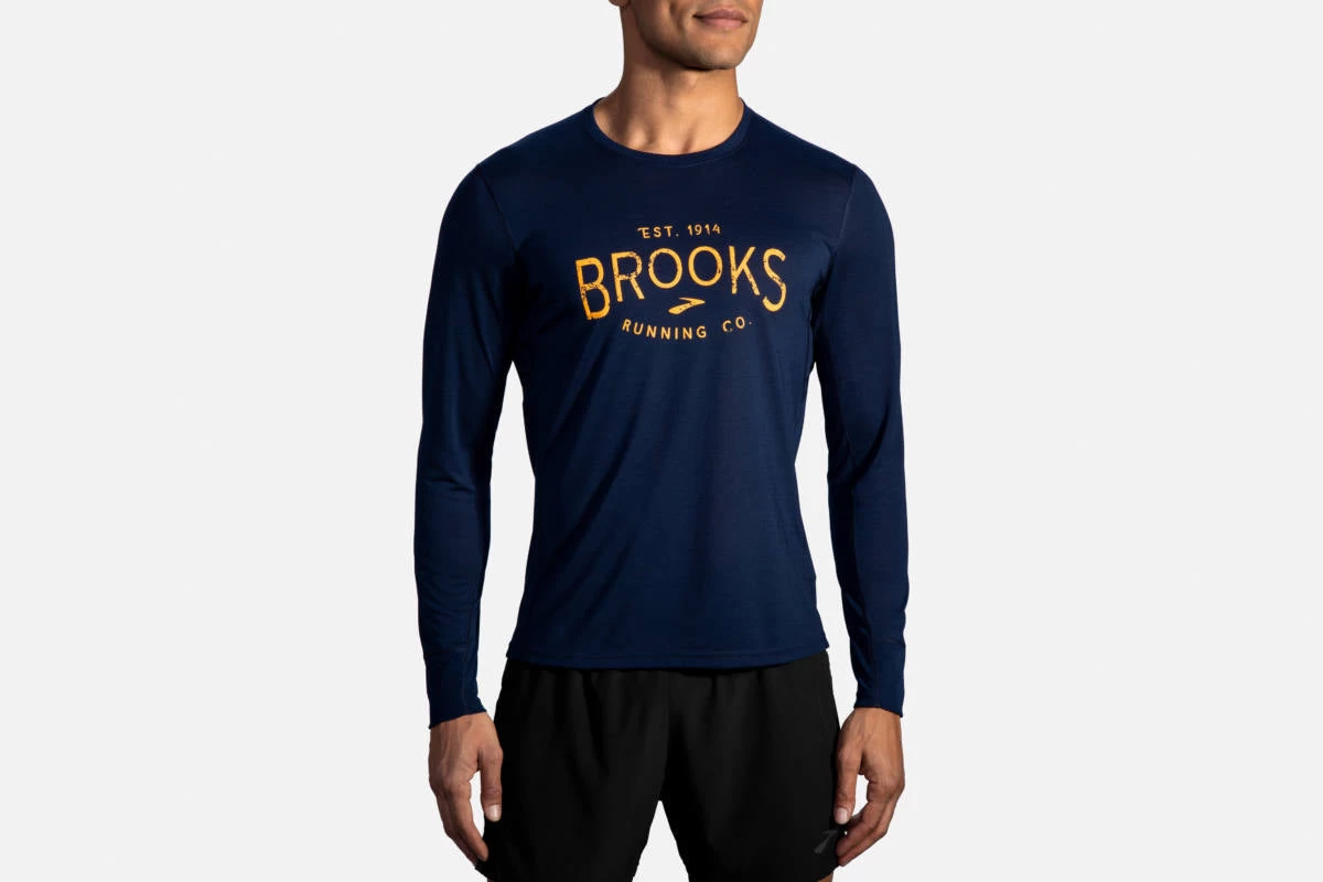 Men's Brooks Distance Graphic Long Sleeve 211319-481
