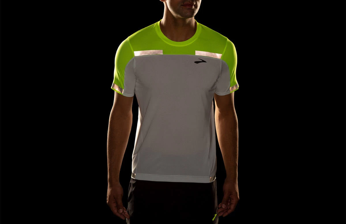 Men's Brooks Carbonite Short Sleeve Run Visible Collection 211355-052 - Image 3