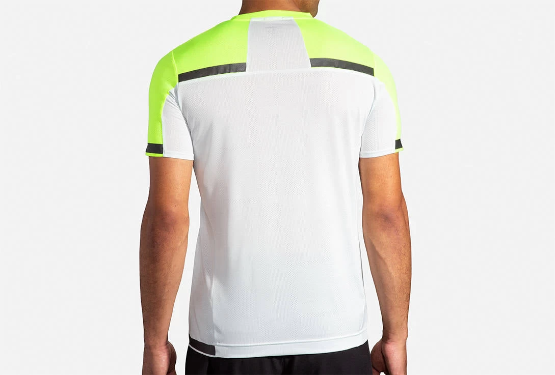 Men's Brooks Carbonite Short Sleeve Run Visible Collection 211355-052 - Image 4