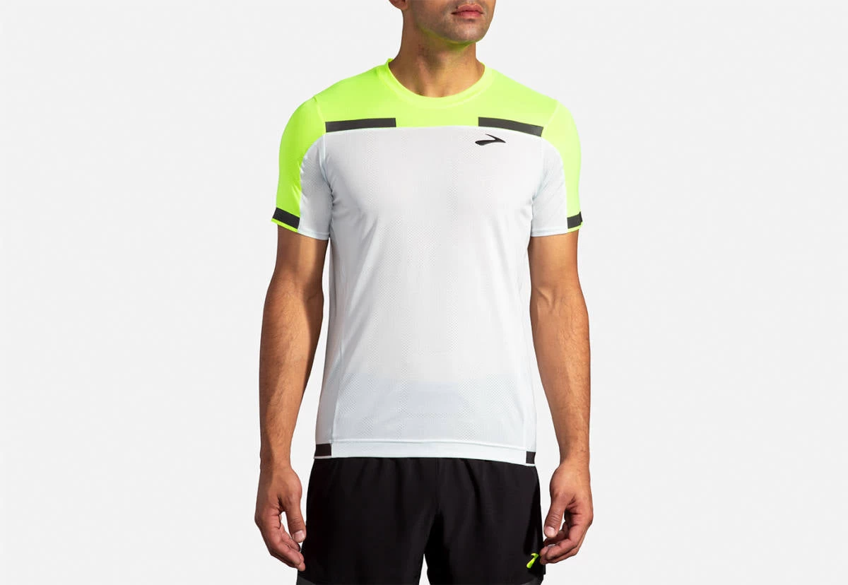 Men's Brooks Carbonite Short Sleeve Run Visible Collection 211355-052 - Image 2