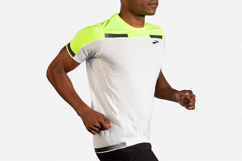 Men's Brooks Carbonite Short Sleeve Run Visible Collection 211355-052 - Image 5