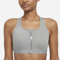 Women's Nike Swoosh Zip Sports Bra - DD1205-073