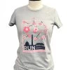 Women's =PR= Cherry Blossom Short Sleeve Tee BELLA-CBWMNGREY