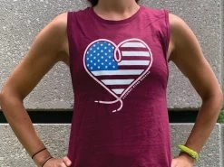 Women's =PR= Flag Heart Tank BELLA-FLAGHEARTWMN