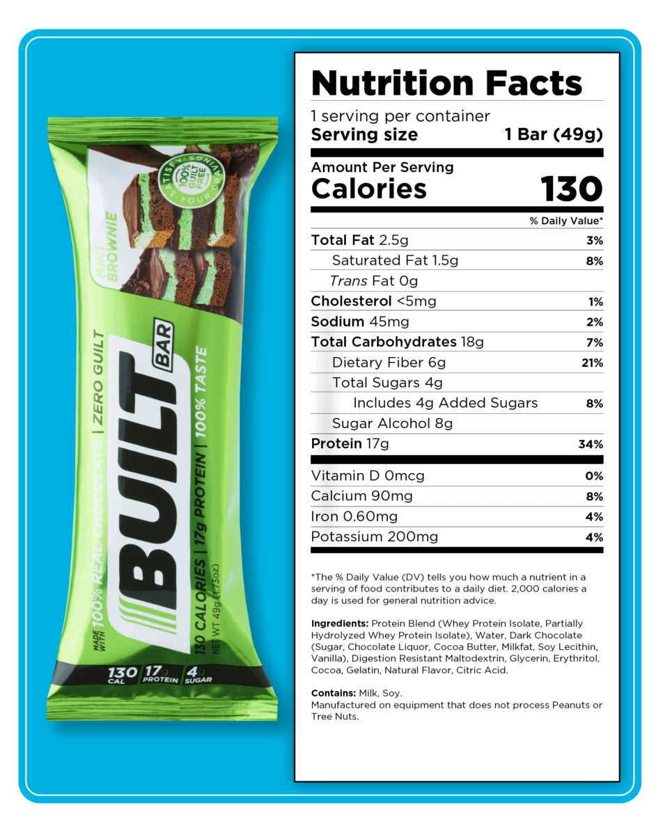 Built Bar Mint Brownie - BRE0006 - Image 3